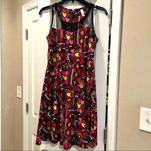 Xhilaration Multicolored Skater Dress